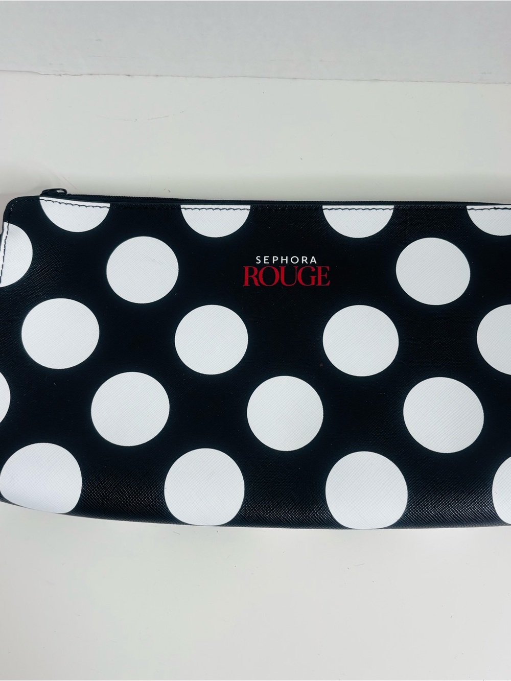 Sephora Black and Red Zipper Pouch